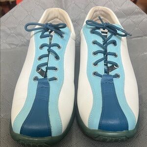 Havana Joe White and Blue Sneakers Size 43